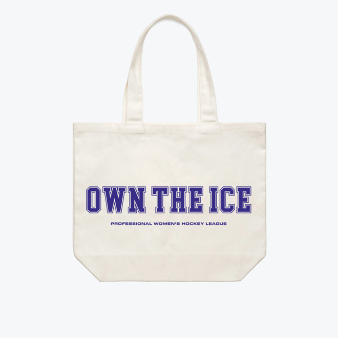 PWHL Peace Collective Own the Ice Tote