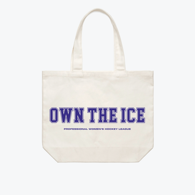 PWHL Peace Collective Own the Ice Tote - Tote in Ivory