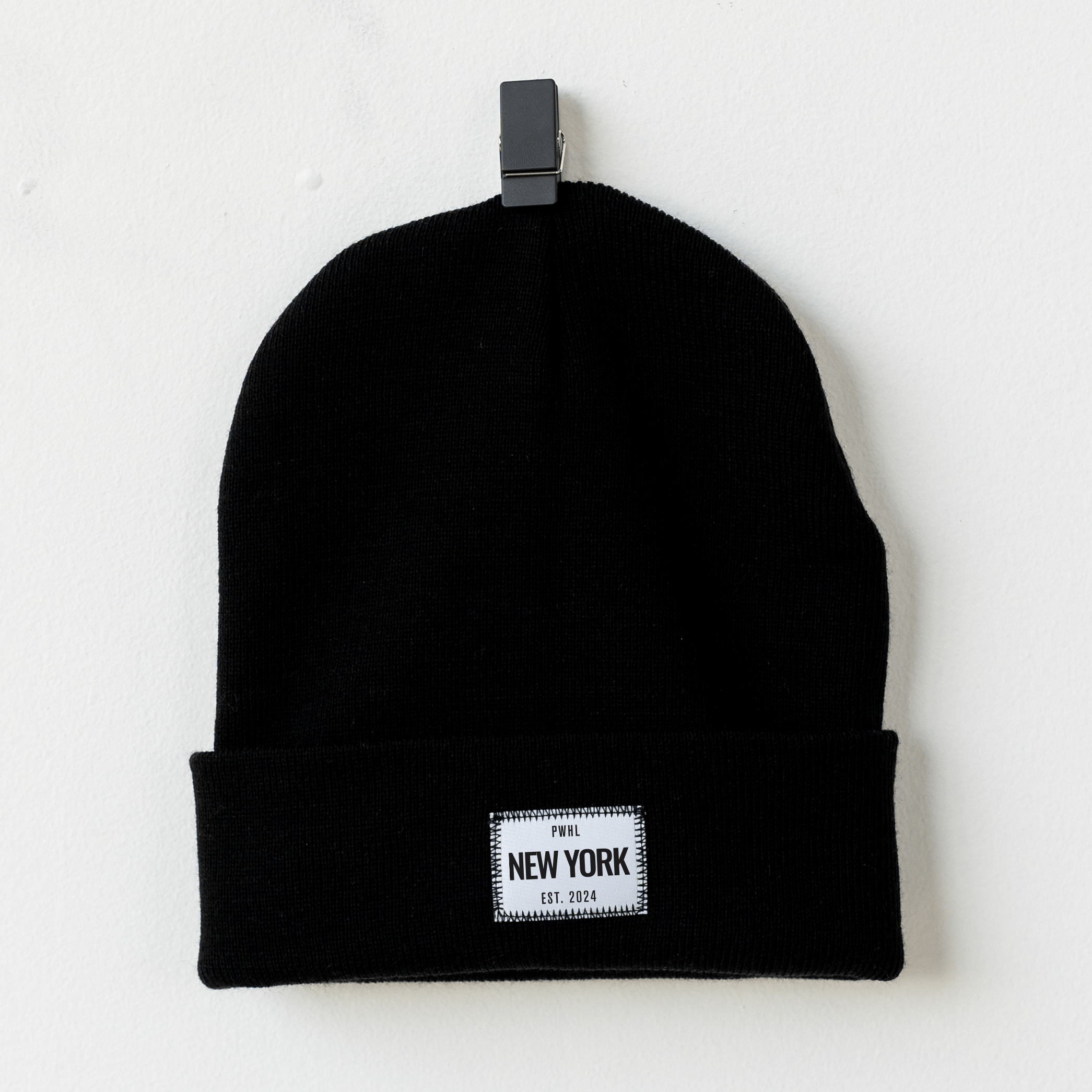 New York Toque/Beanie - Hat in Black