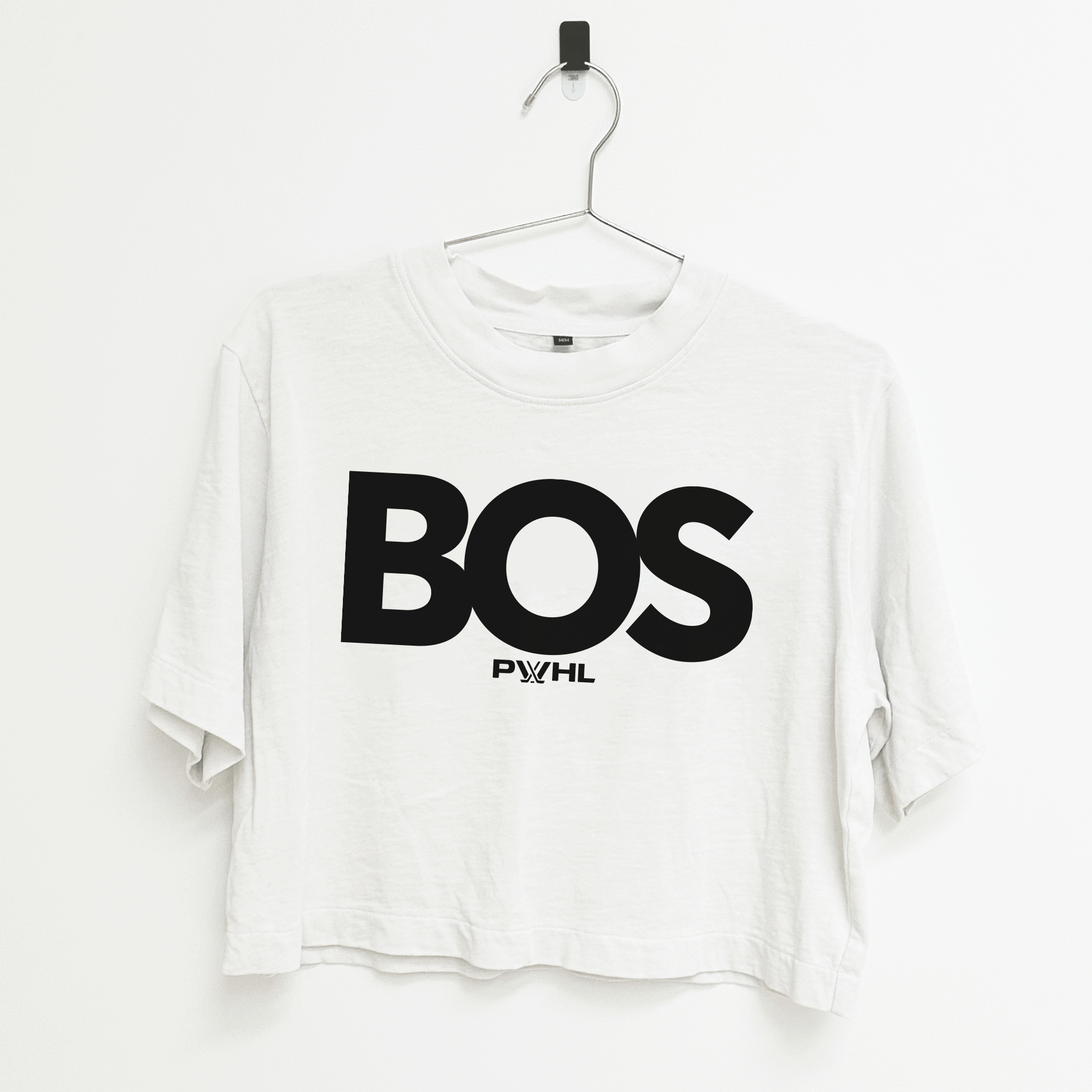 Boston Boxy Crop T-Shirt - T-Shirt in White