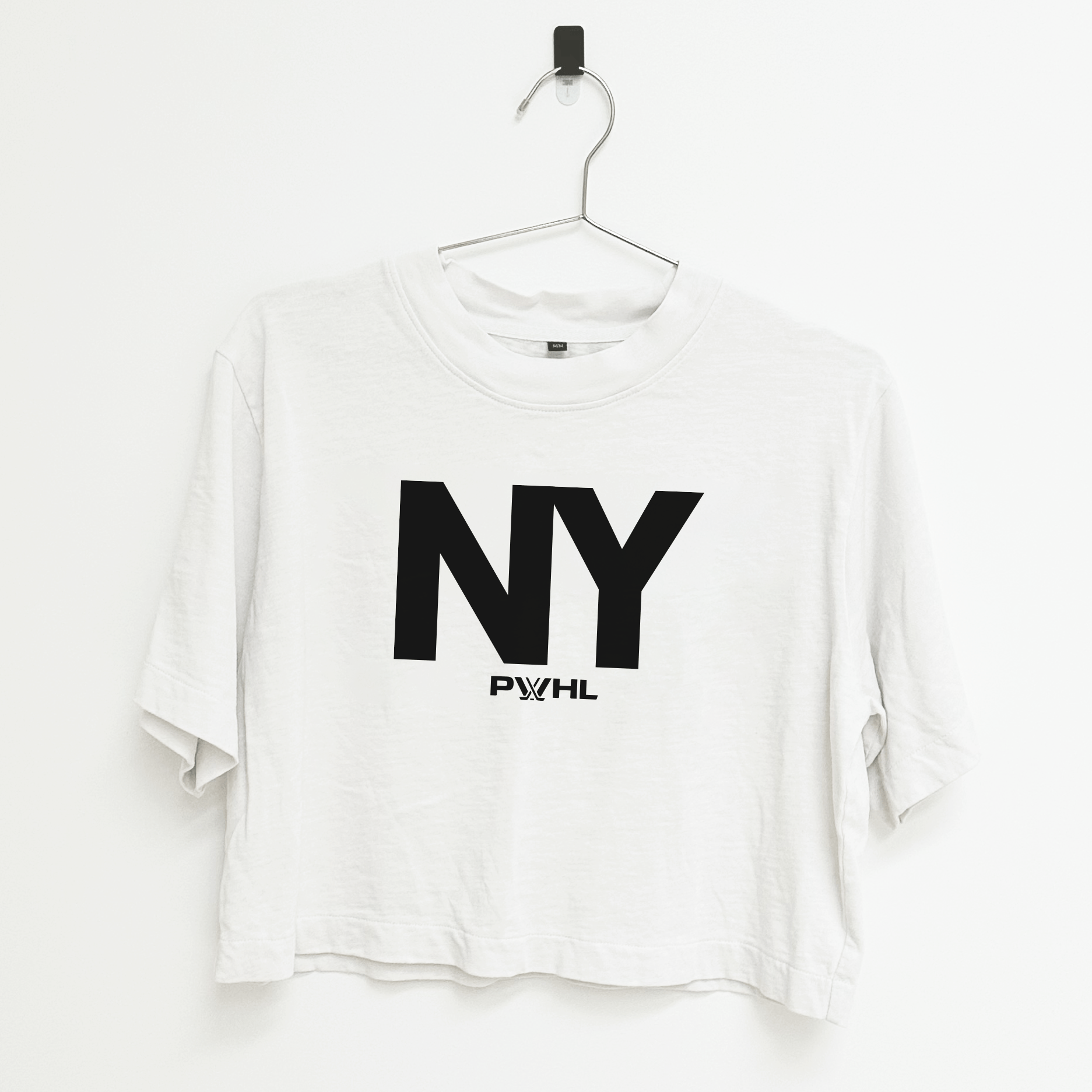 New York Boxy Crop T-Shirt - T-Shirt in White