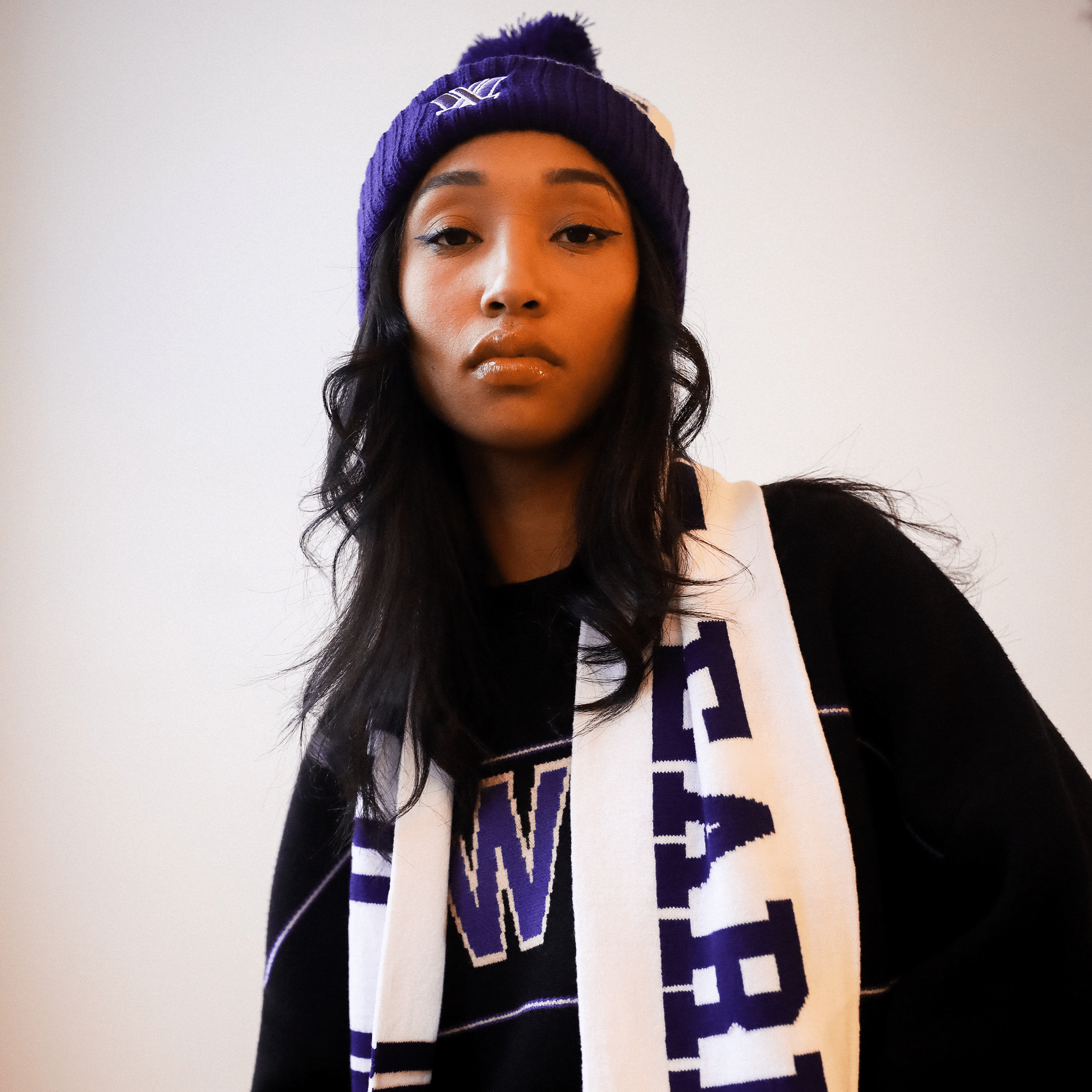 Adult PWHL Peace Collective Ice Time Earned Knit Pom Beanie